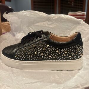 Black Studded FRANKIE4 Womens Sneakers